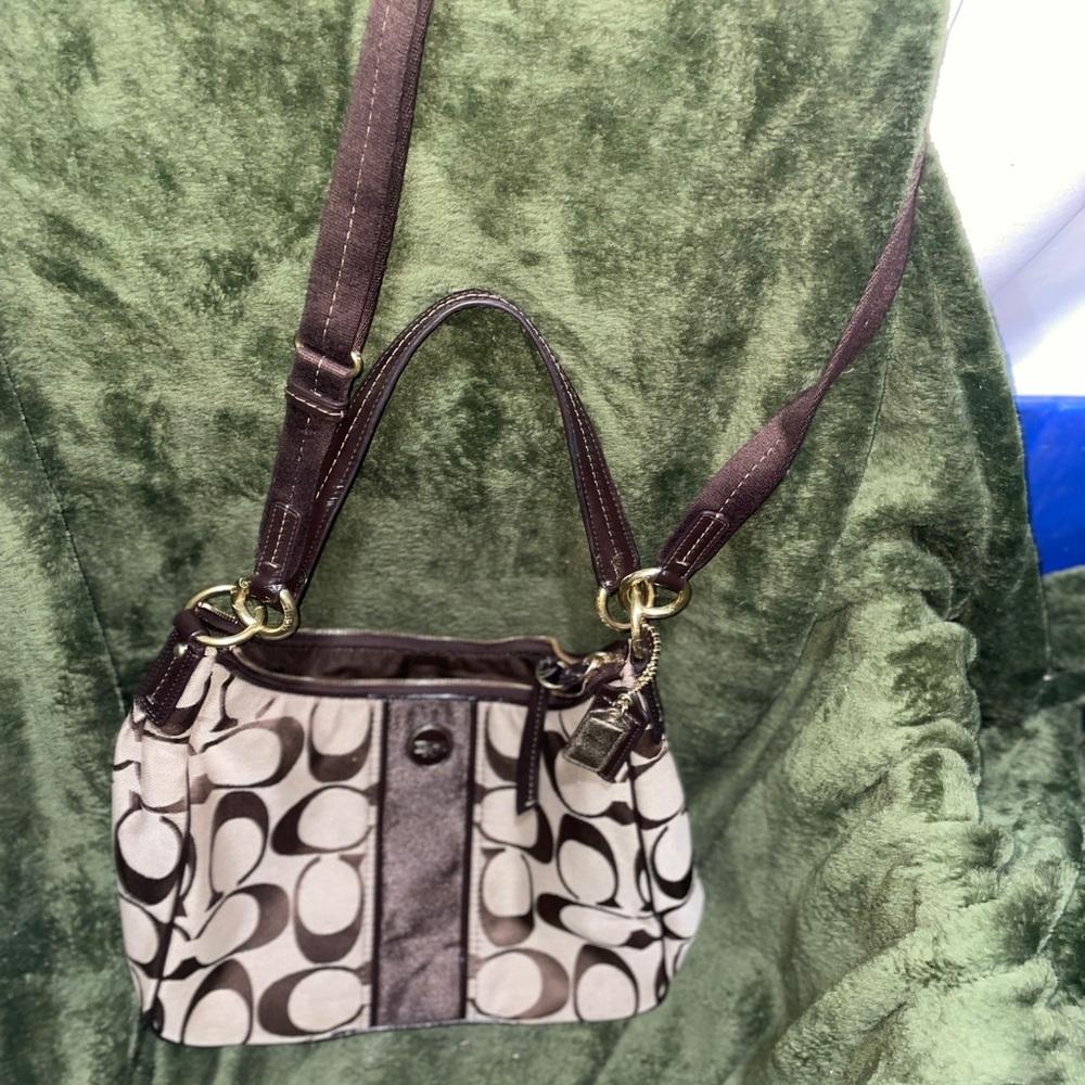 Coach Signature Canvas Hobo/Shoulder Bag